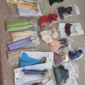 Colorful Tassel Earring Set 22 Pieces New